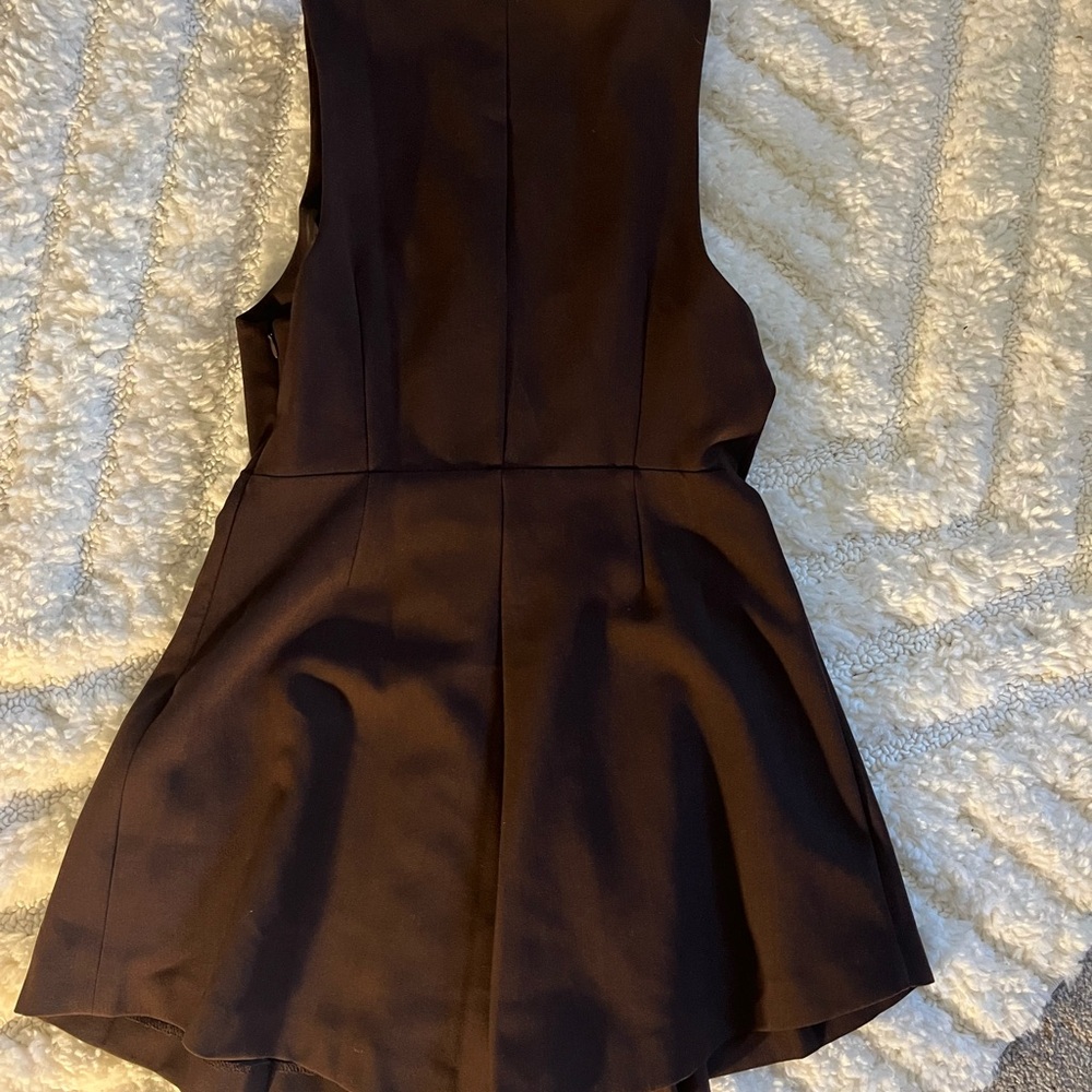 Nasty Gal Brown Button-Up Mini Dress - Picture 4 of 5
